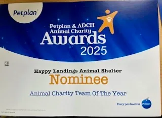 Two charity nominations for Happy Landings!
